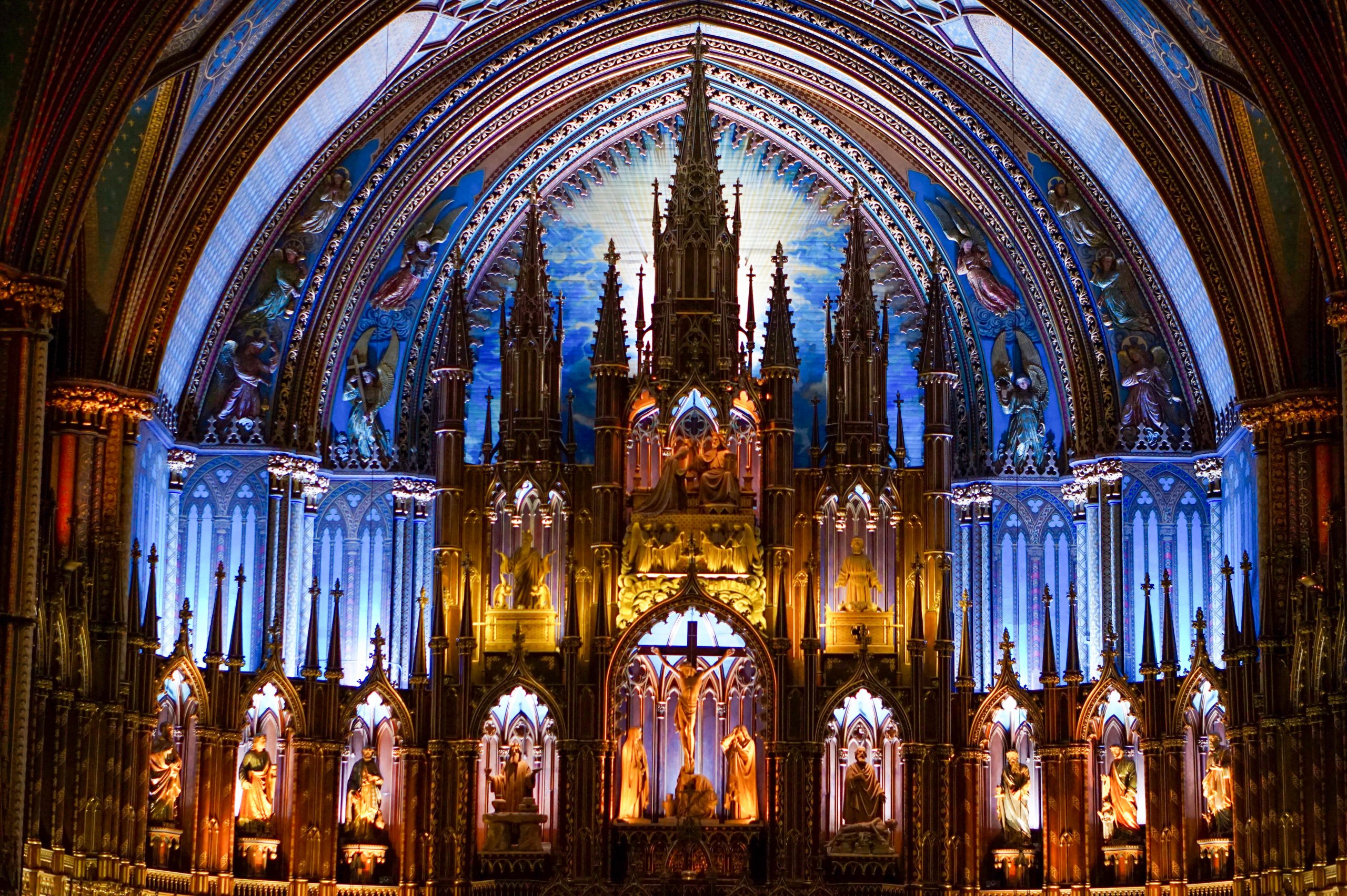 Notre Dame interior in Montreal