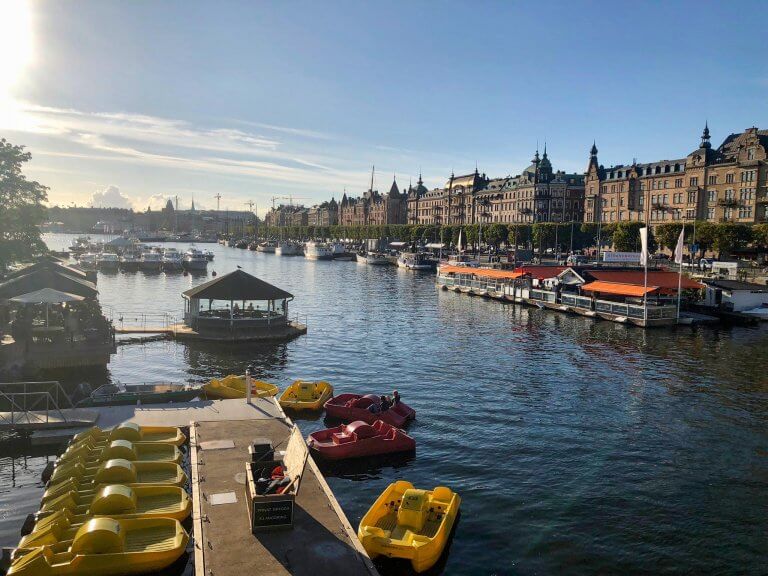 views of the water in stockholm