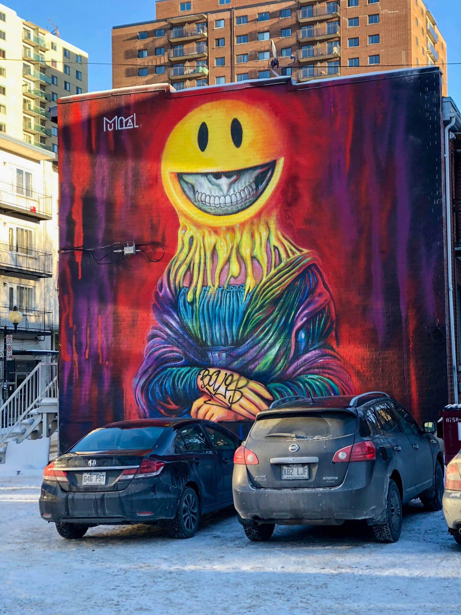 Street art in Plateau Montreal