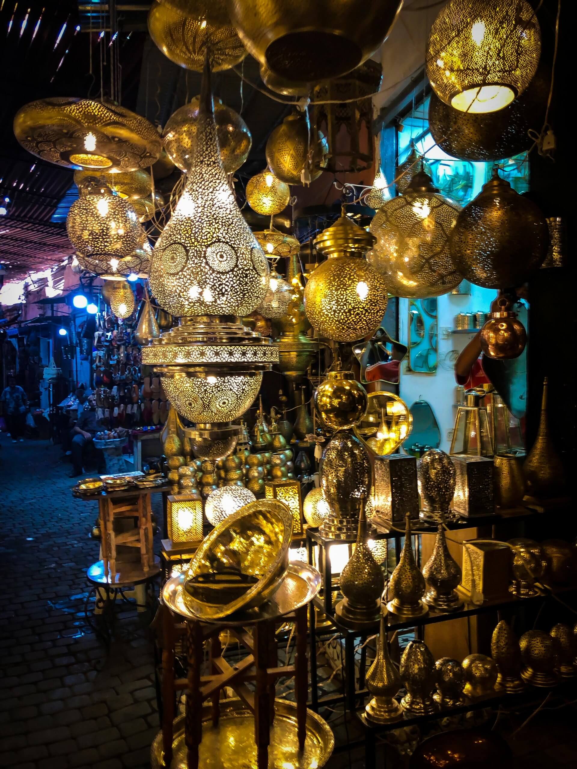 lamps in marrakech morocco