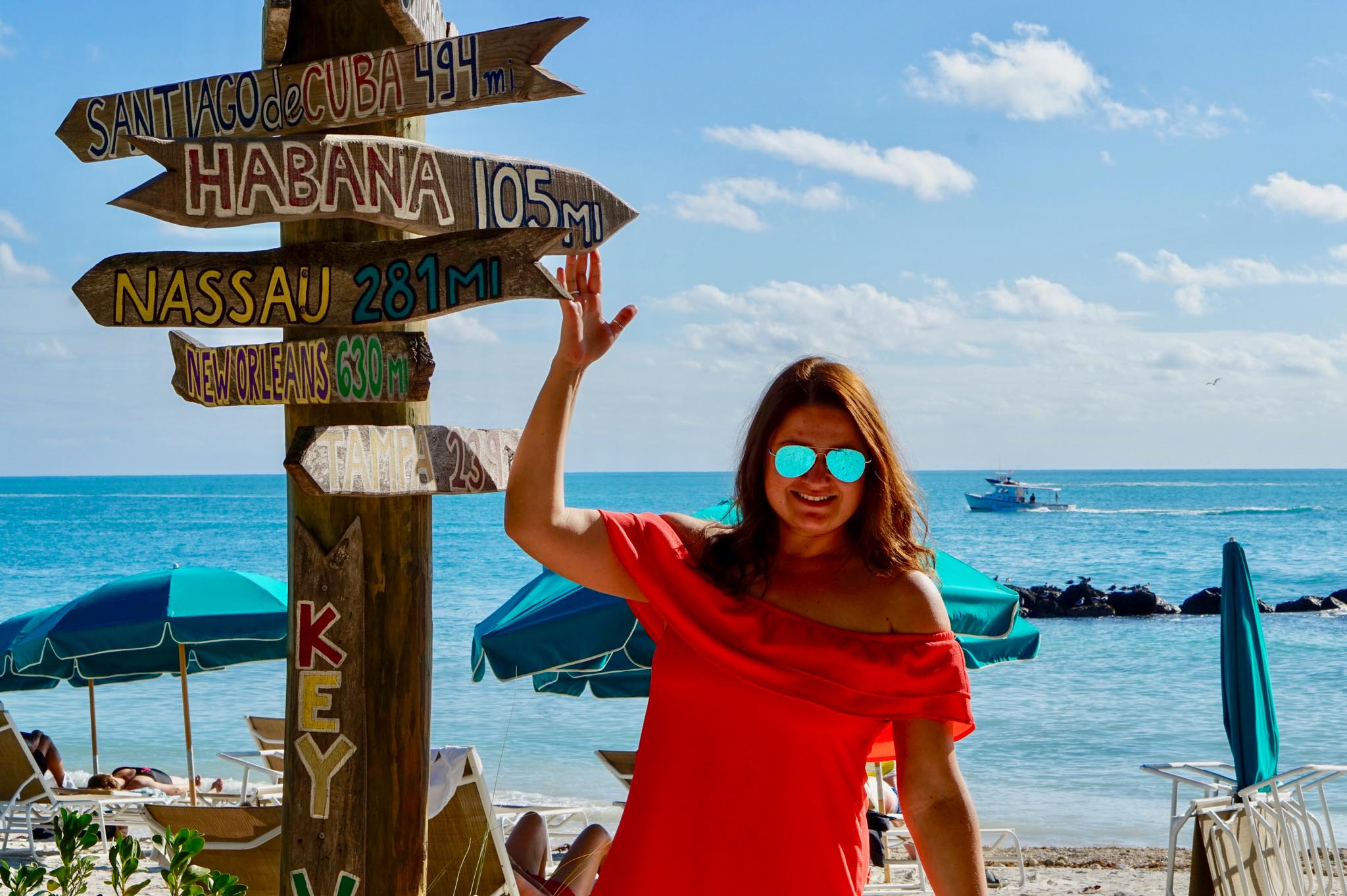 travel sign in Key West Florida