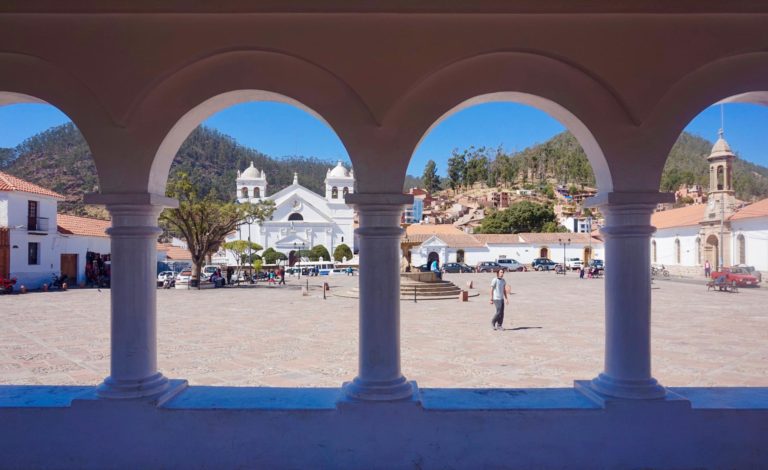 la recoleta arches in sucre bolivia
